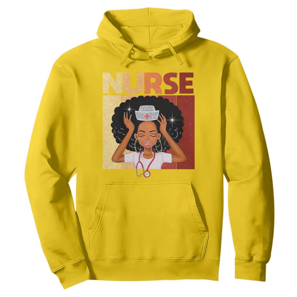 Strong Black Nurse Hoodie Black History Medical Professional Gift TS12 Daisy Print Your Wear