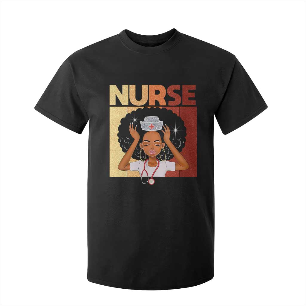 Strong Black Nurse T Shirt For Kid Black History Medical Professional Gift TS12 Black Print Your Wear