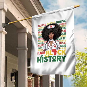 I Am Black History Garden Flag Black History Month Nurse Gift TS12 Print Your Wear
