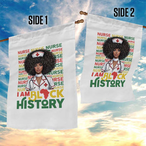I Am Black History Garden Flag Black History Month Nurse Gift TS12 Print Your Wear