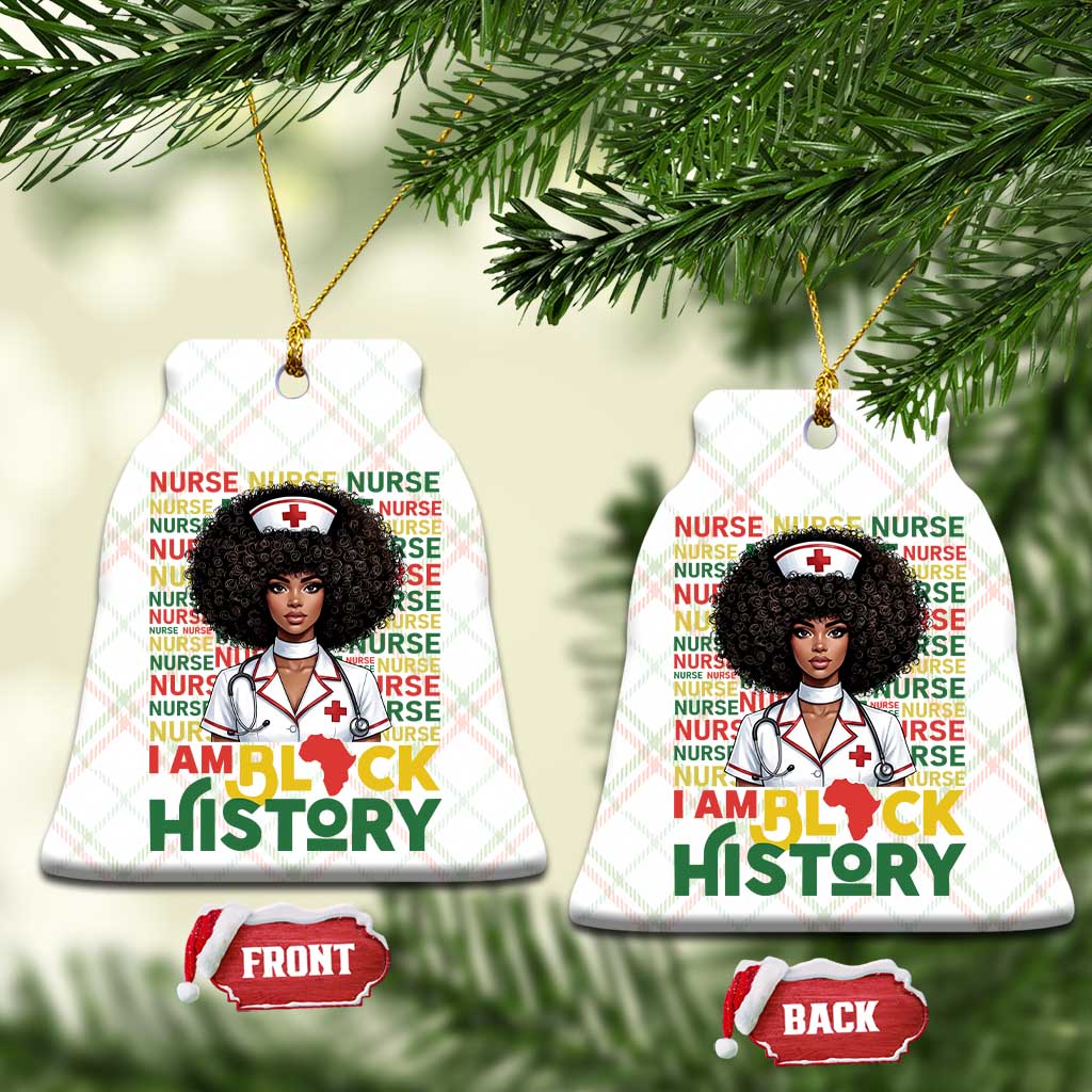 I Am Black History Ceramic Ornament Black History Month Nurse Gift TS12 Print Your Wear