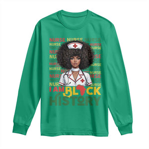 I Am Black History Long Sleeve Shirt Black History Month Nurse Gift TS12 Irish Green Print Your Wear
