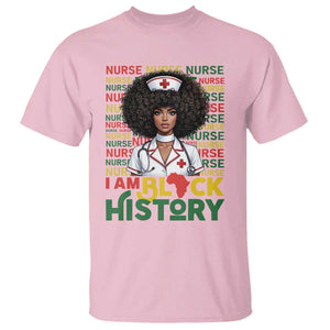 I Am Black History T Shirt Black History Month Nurse Gift TS12 Light Pink Print Your Wear