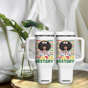 I Am Black History Tumbler With Handle Black History Month Nurse Gift TS12 Print Your Wear