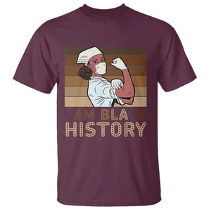 Proud Black Nurse T Shirt I Am Black History TS12 Maroon Print Your Wear