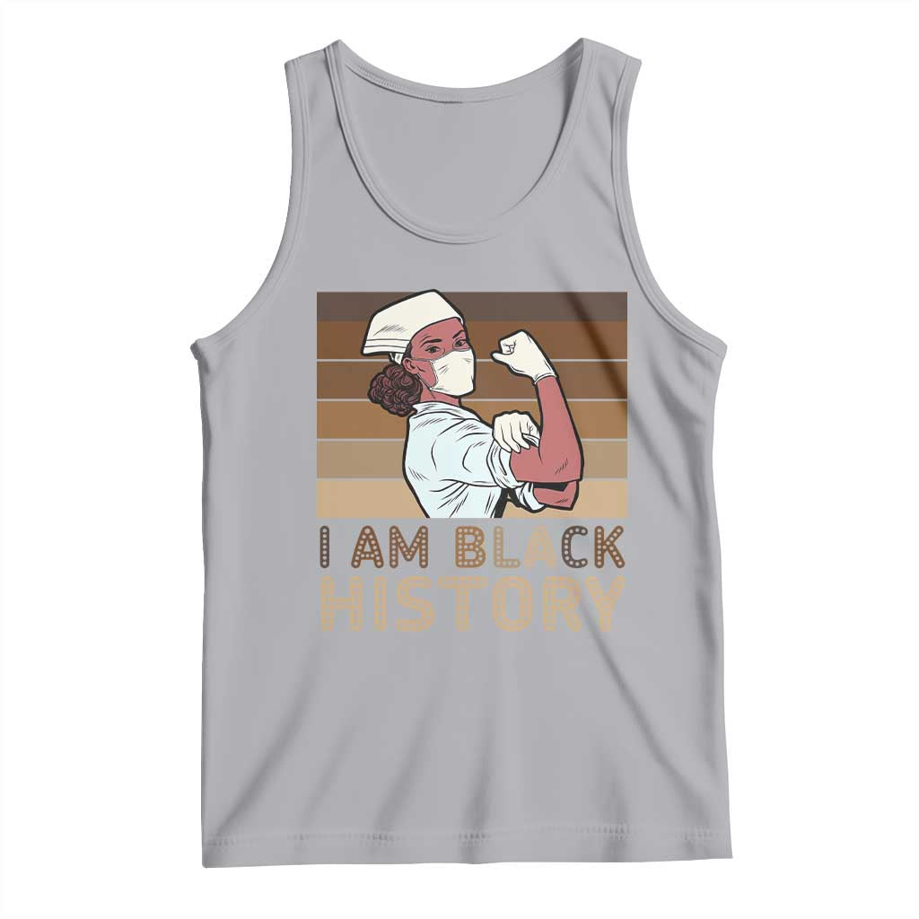 Proud Black Nurse Tank Top I Am Black History TS12 Athletic Heather Print Your Wear
