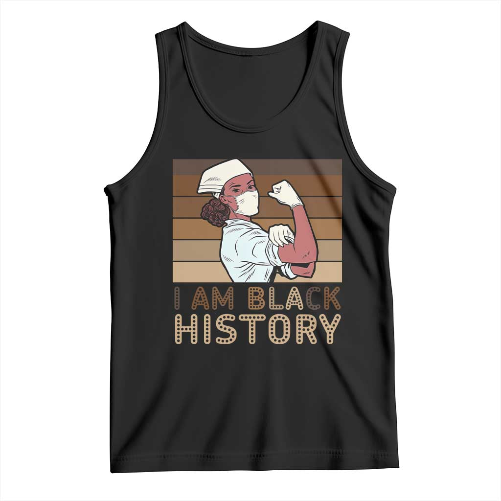 Proud Black Nurse Tank Top I Am Black History TS12 Black Print Your Wear