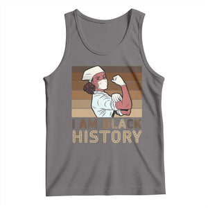 Proud Black Nurse Tank Top I Am Black History TS12 Deep Heather Print Your Wear