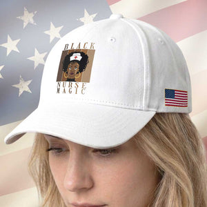 Black Nurse Magic Baseball Cap Black History Month Nurse Gift TS12 Print Your Wear