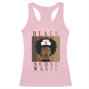 Black Nurse Magic Racerback Tank Top Black History Month Nurse Gift TS12 Light Pink Print Your Wear