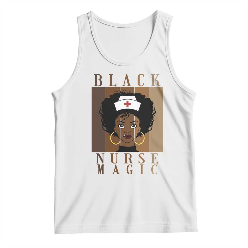 Black Nurse Magic Tank Top Black History Month Nurse Gift TS12 White Print Your Wear