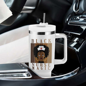 Black Nurse Magic Tumbler With Handle Black History Month Nurse Gift TS12 Print Your Wear