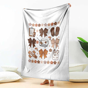 Proud Black Nurse Throw Blanket Gift For African Nurse Black History TS12 Print Your Wear