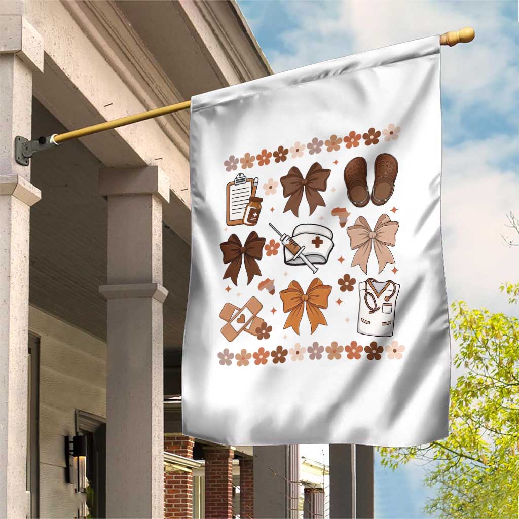 Proud Black Nurse Garden Flag Gift For African Nurse Black History TS12 Print Your Wear