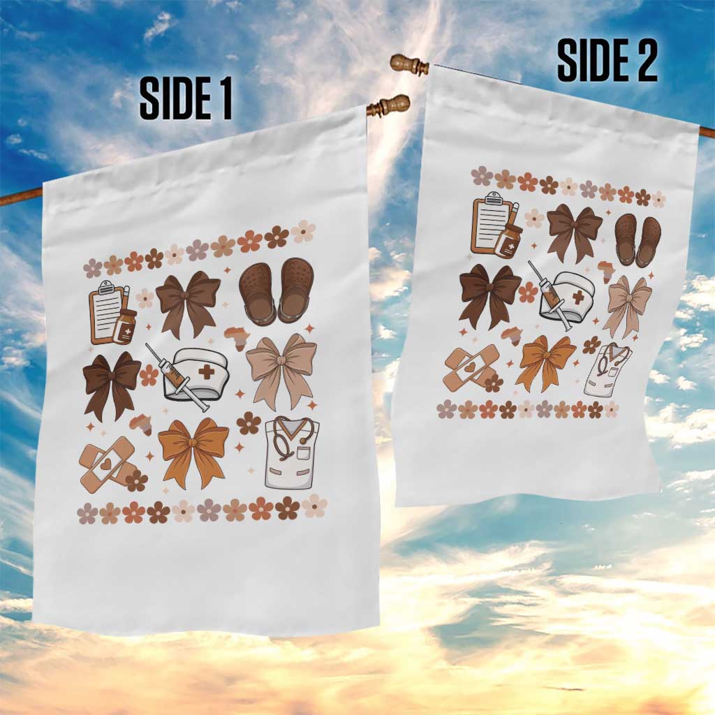 Proud Black Nurse Garden Flag Gift For African Nurse Black History TS12 Print Your Wear