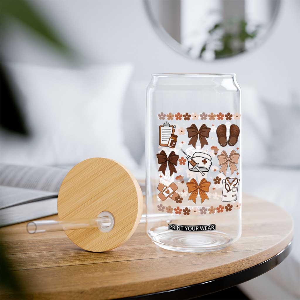Proud Black Nurse Glass Can Gift For African Nurse Black History TS12 Print Your Wear