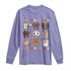 Proud Black Nurse Long Sleeve Shirt Gift For African Nurse Black History TS12 Violet Print Your Wear