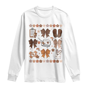 Proud Black Nurse Long Sleeve Shirt Gift For African Nurse Black History TS12 White Print Your Wear