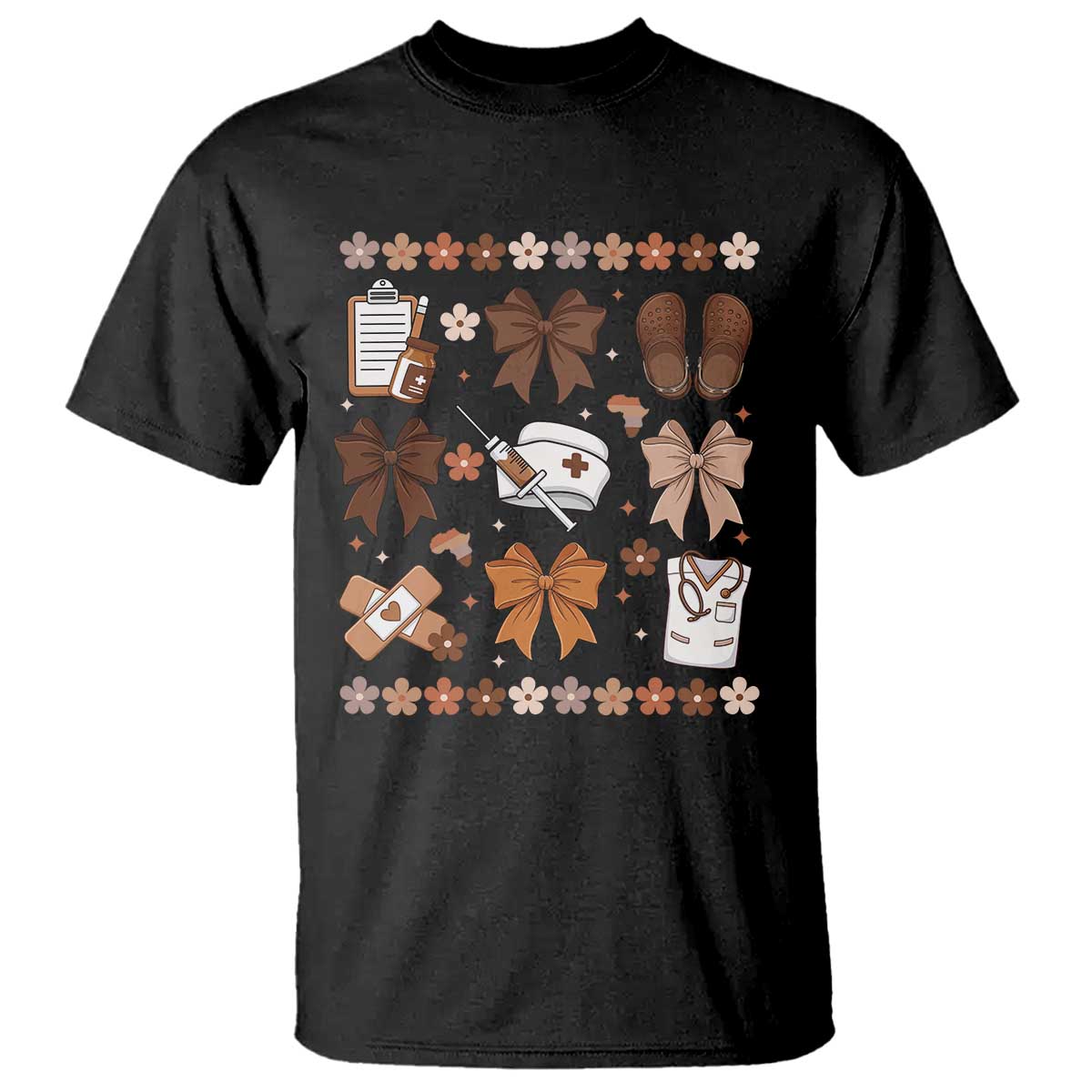 Proud Black Nurse T Shirt Gift For African Nurse Black History TS12 Black Print Your Wear