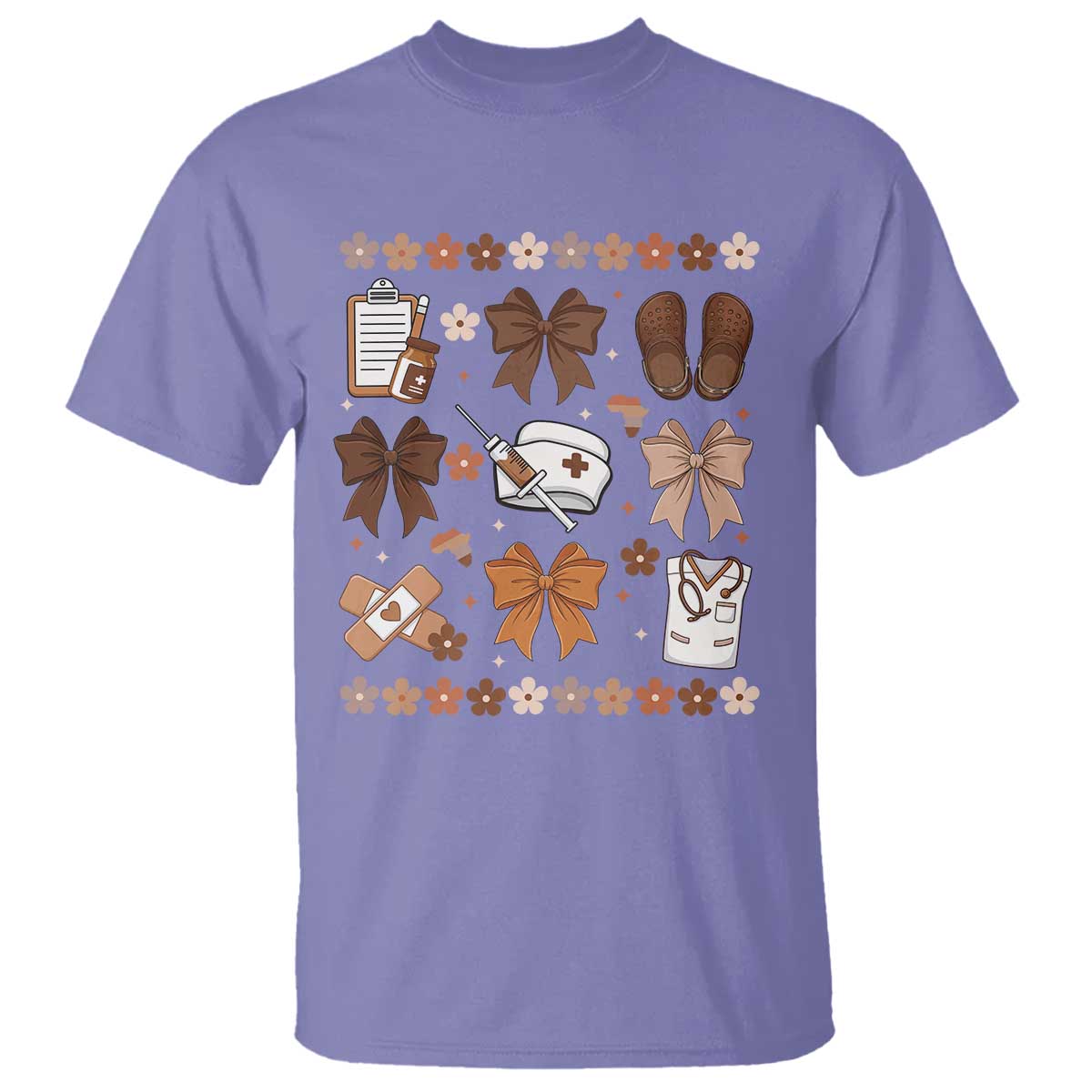 Proud Black Nurse T Shirt Gift For African Nurse Black History TS12 Violet Print Your Wear