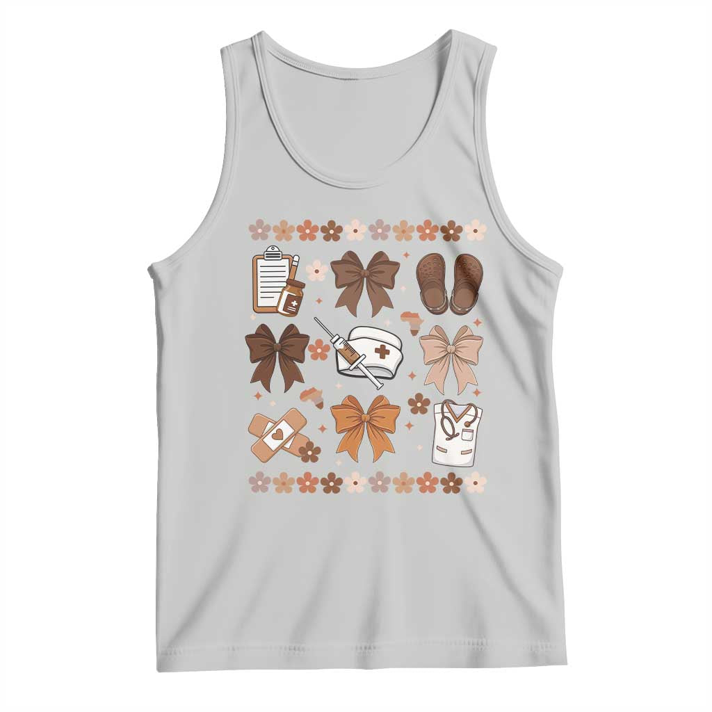 Proud Black Nurse Tank Top Gift For African Nurse Black History TS12 Ash Print Your Wear