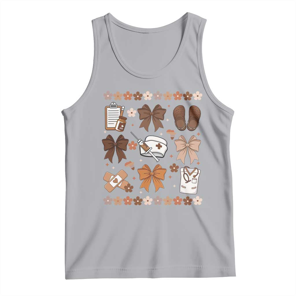 Proud Black Nurse Tank Top Gift For African Nurse Black History TS12 Athletic Heather Print Your Wear