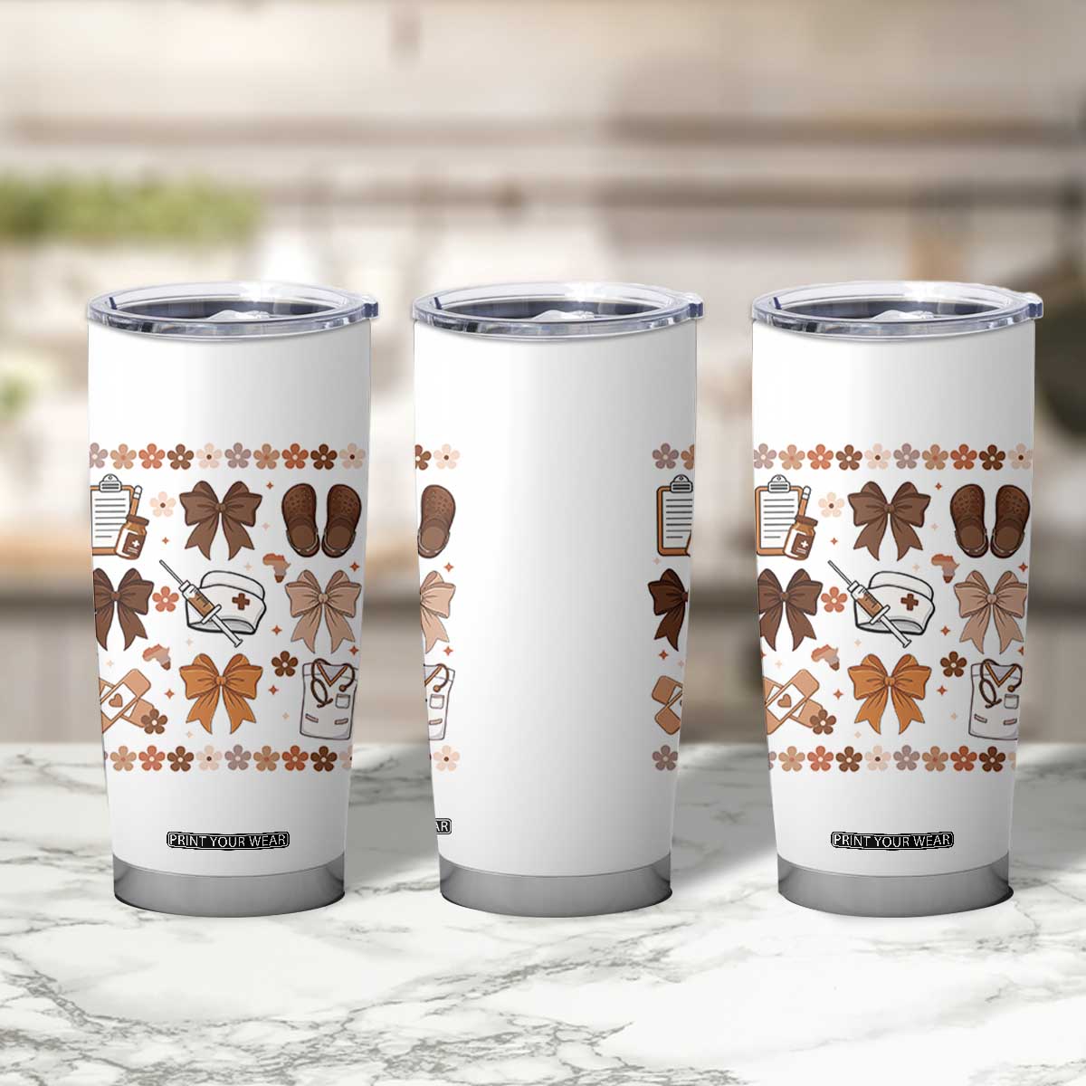 Proud Black Nurse Tumbler Cup Gift For African Nurse Black History TS12 Print Your Wear