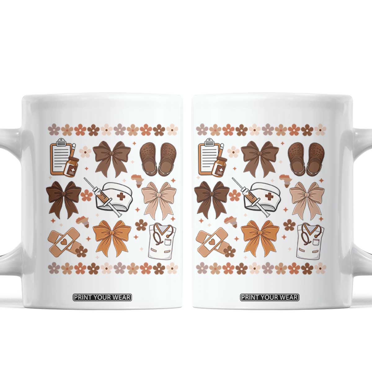 Proud Black Nurse Coffee Mug Gift For African Nurse Black History TS12 White Print Your Wear
