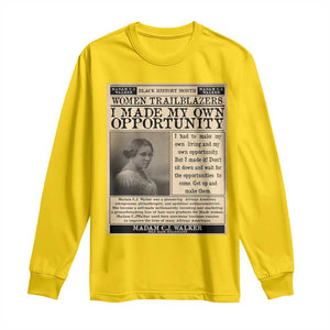 Madam C.J. Walker Long Sleeve Shirt I Made My Own Opportunity TS12 Daisy Print Your Wear