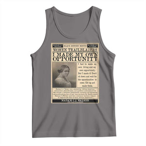 Madam C.J. Walker Tank Top I Made My Own Opportunity TS12 Deep Heather Print Your Wear