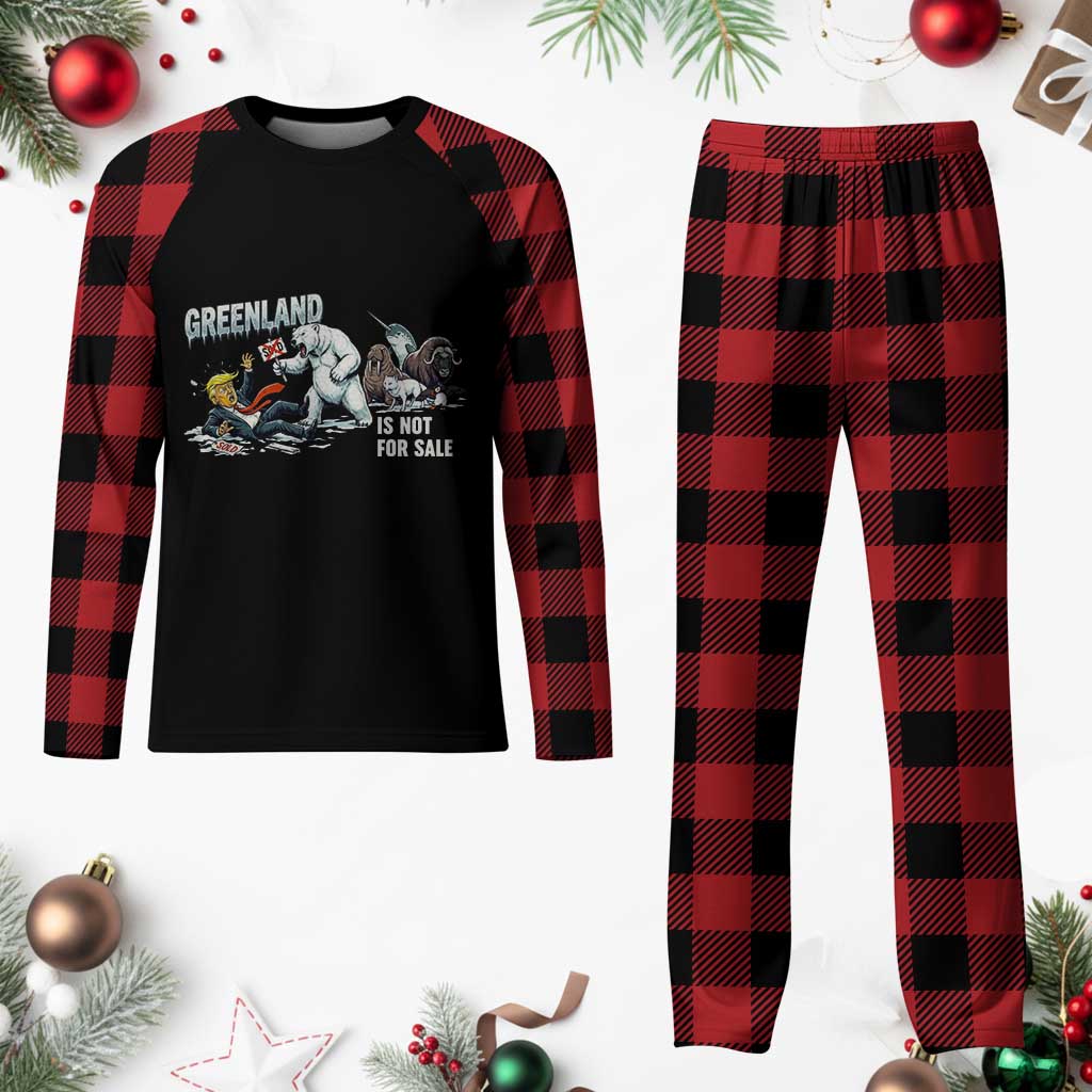 Greenland Not For Sale Plaid Pajama Set Political Humor Gift TS12 Buffalo Plaid Print Your Wear