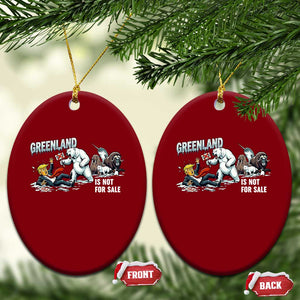 Greenland Not For Sale Ceramic Ornament Political Humor Gift TS12 Print Your Wear