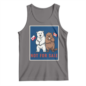 Funny Polar Bear And Beaver Political Protest Tank Top Not For Sale TS12 Deep Heather Print Your Wear