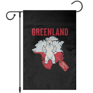 Greenland Is Not For Sale Garden Flag Support Greenlander Gift TS12 Black Print Your Wear