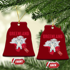 Greenland Is Not For Sale Ceramic Ornament Support Greenlander Gift TS12 Print Your Wear