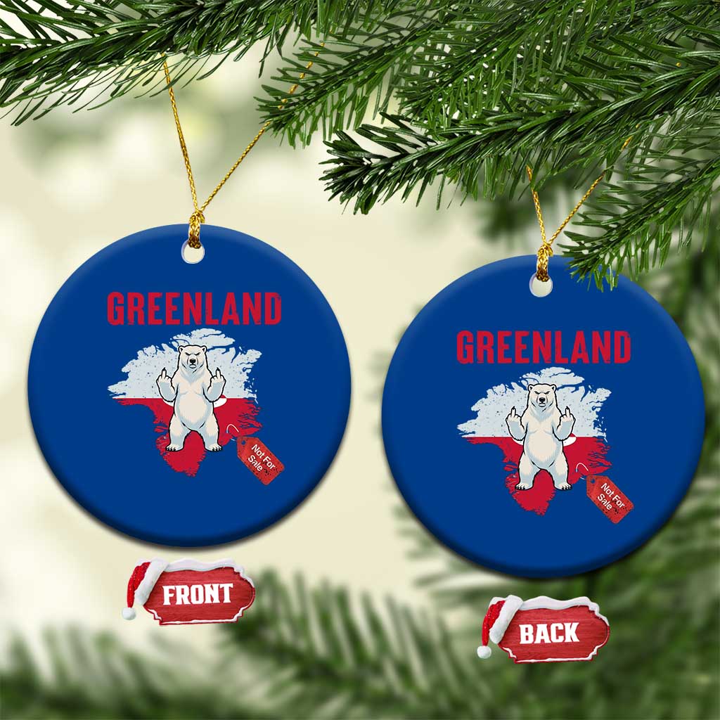 Greenland Is Not For Sale Ceramic Ornament Support Greenlander Gift TS12 1pc Blue Print Your Wear