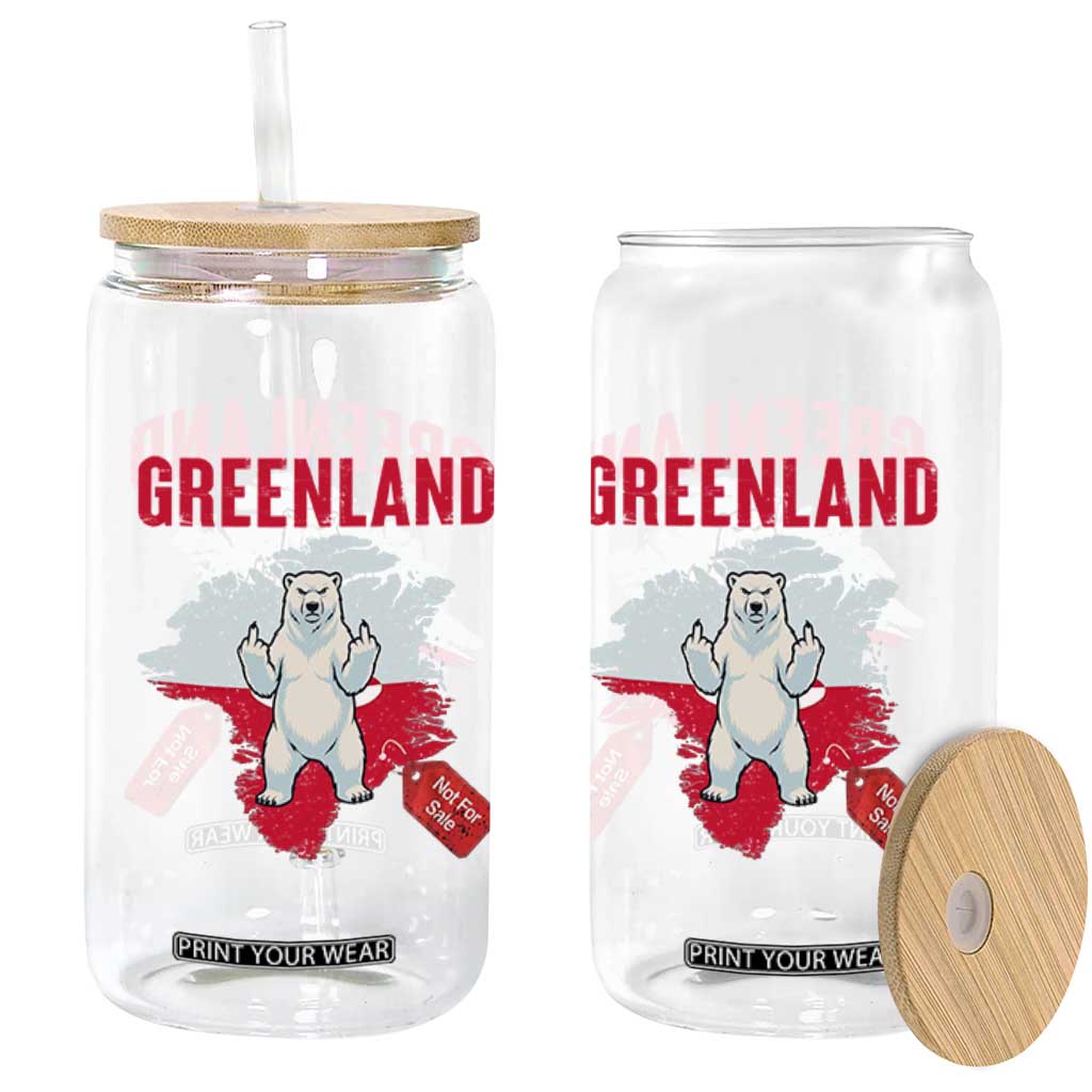 Greenland Is Not For Sale Glass Can Support Greenlander Gift TS12 Print Your Wear
