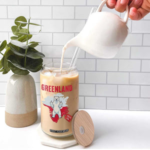 Greenland Is Not For Sale Glass Can Support Greenlander Gift TS12 Print Your Wear