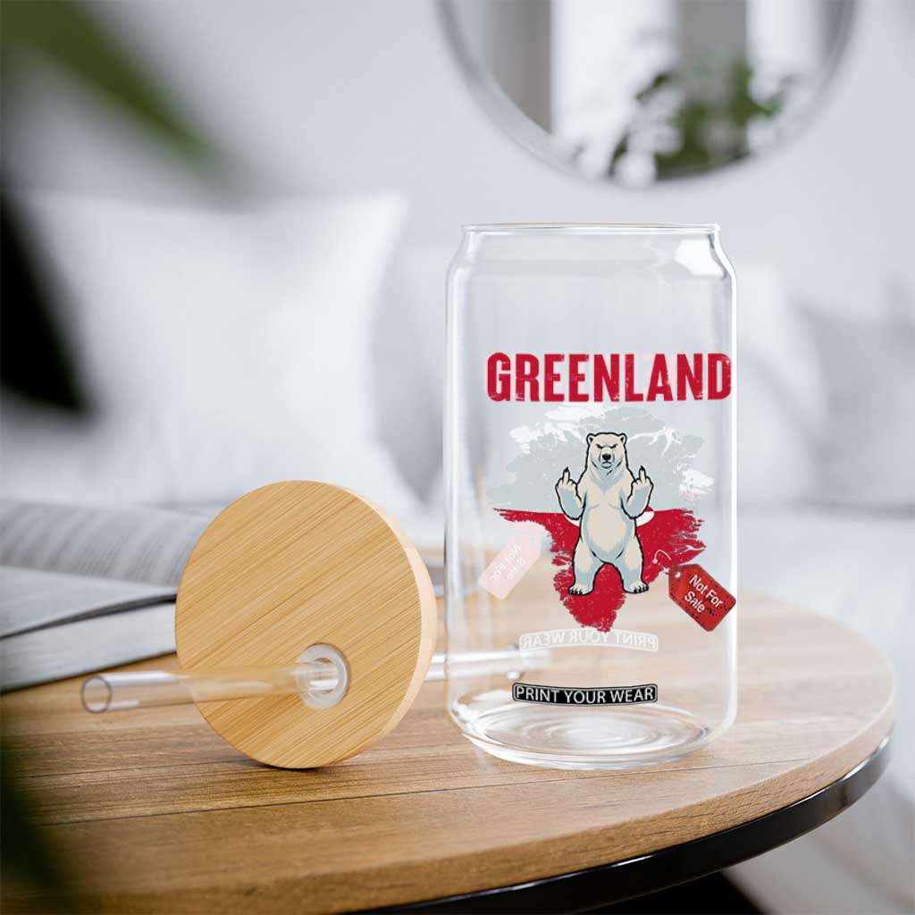 Greenland Is Not For Sale Glass Can Support Greenlander Gift TS12 Print Your Wear