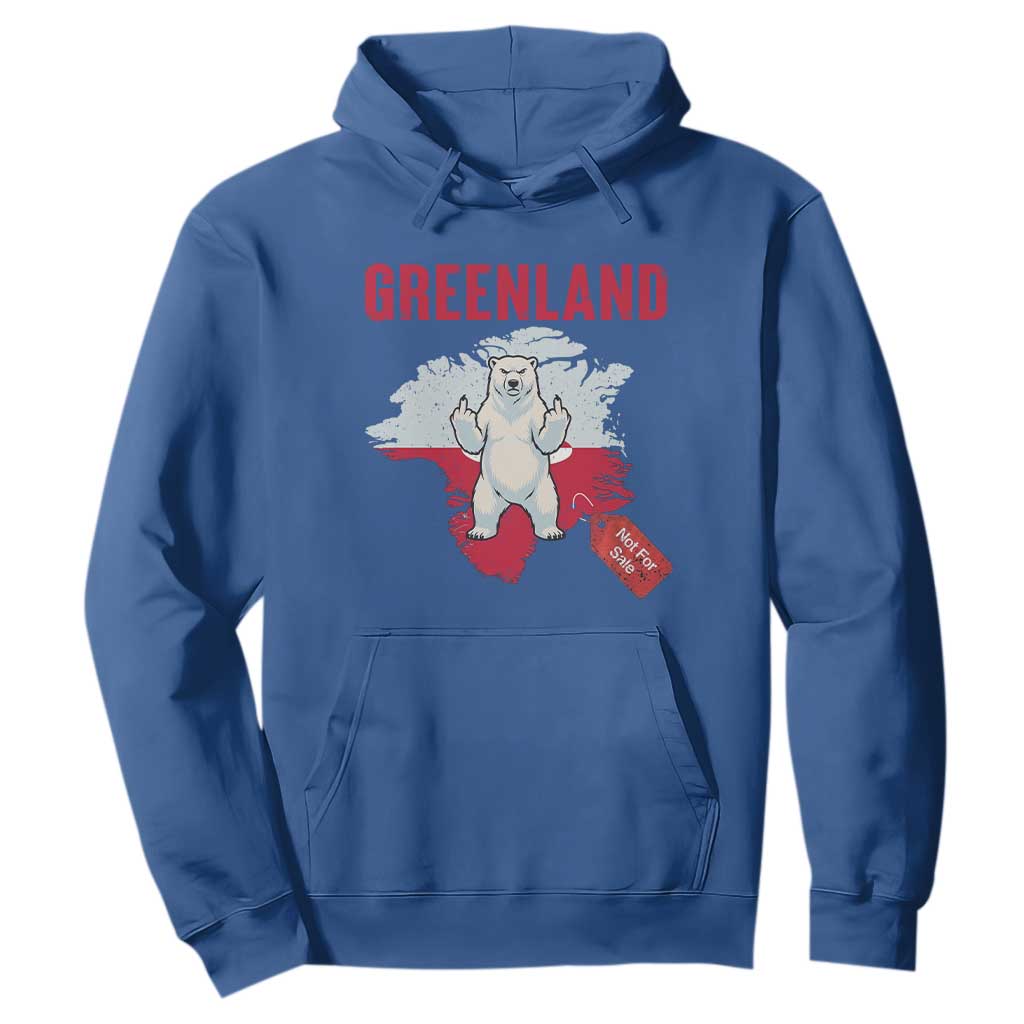 Greenland Is Not For Sale Hoodie Support Greenlander Gift TS12 Royal Blue Print Your Wear