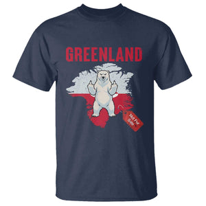 Greenland Is Not For Sale T Shirt Support Greenlander Gift TS12 Navy Print Your Wear
