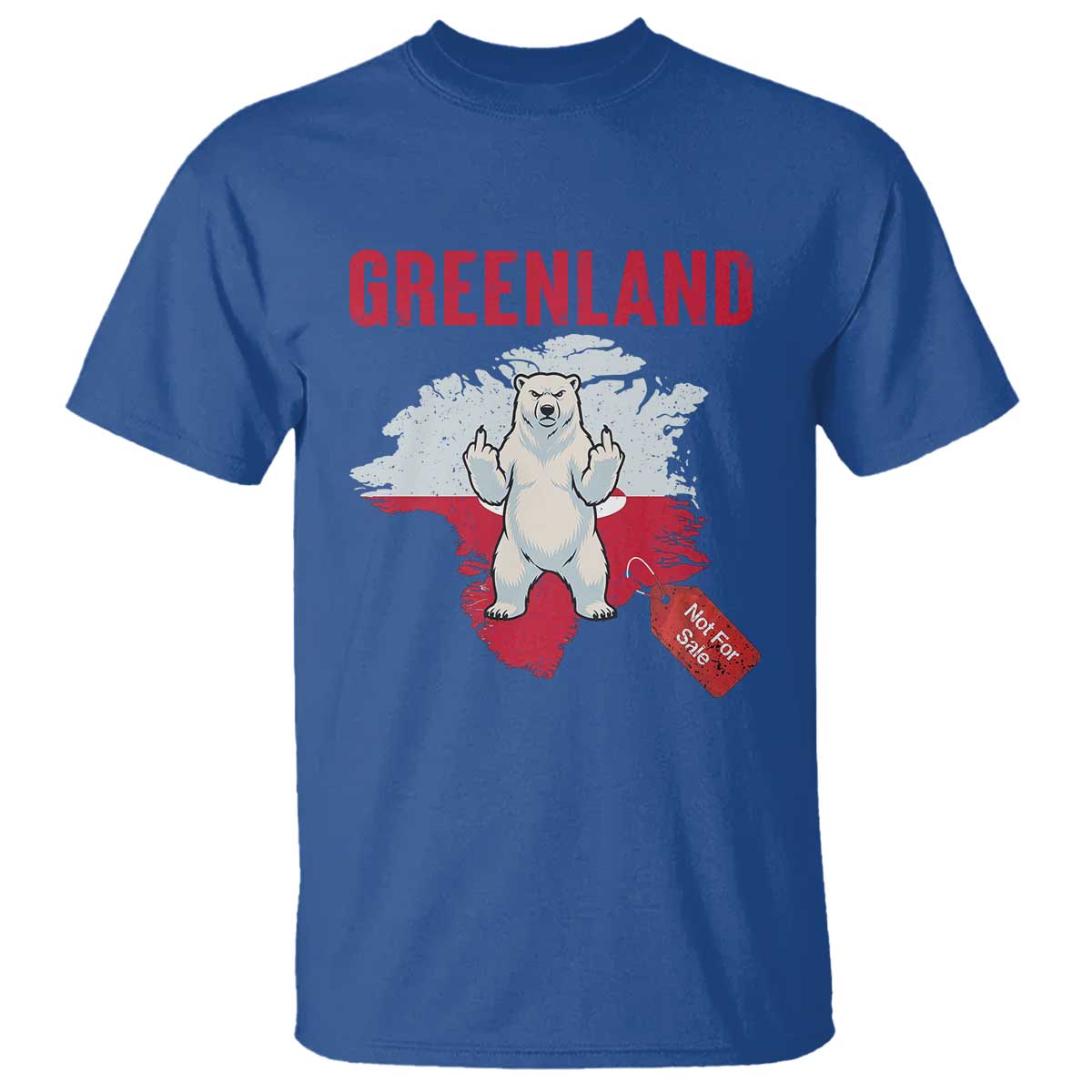 Greenland Is Not For Sale T Shirt Support Greenlander Gift TS12 Royal Blue Print Your Wear