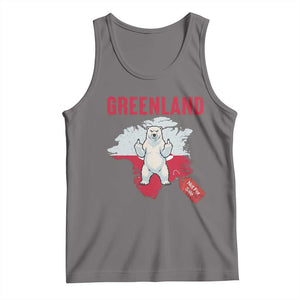 Greenland Is Not For Sale Tank Top Support Greenlander Gift TS12 Deep Heather Print Your Wear