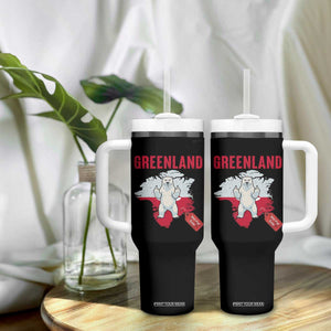 Greenland Is Not For Sale Tumbler With Handle Support Greenlander Gift TS12 Print Your Wear