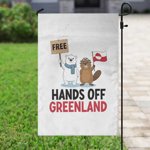 Funny Polar Bear Political Protest Garden Flag Hands Off Greenland TS12 Print Your Wear