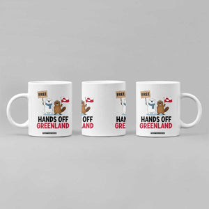 Funny Polar Bear Political Protest Coffee Mug Hands Off Greenland TS12 Print Your Wear