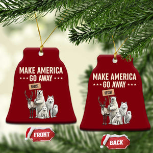 Make America Go Away Ceramic Ornament Greenland Support Gift TS12 Print Your Wear