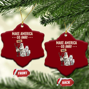 Make America Go Away Ceramic Ornament Greenland Support Gift TS12 Print Your Wear