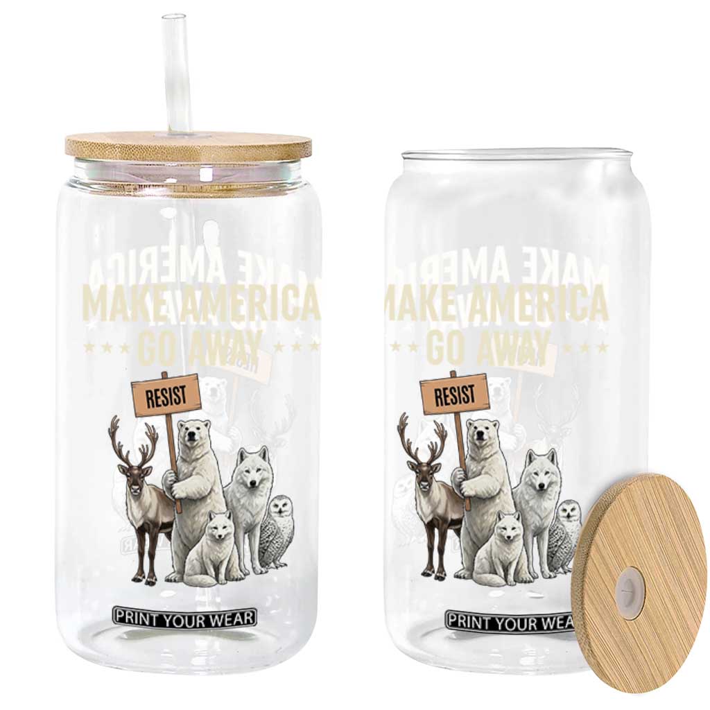 Make America Go Away Glass Can Greenland Support Gift TS12 Print Your Wear