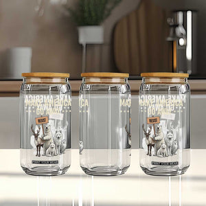 Make America Go Away Glass Can Greenland Support Gift TS12 Print Your Wear